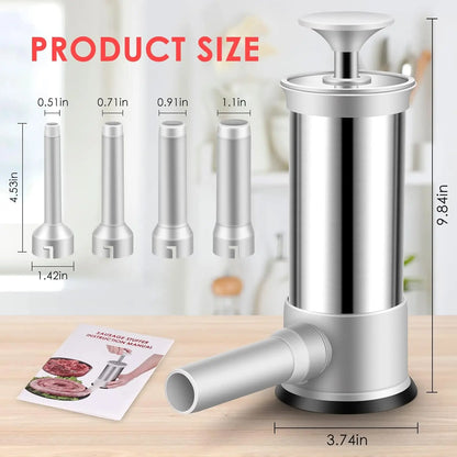Maquina de fazer linguiça caseira. Modelo vertical. Faça sua linguiça ou salsicha na hora. Pratico. Sua cozinha agradece.