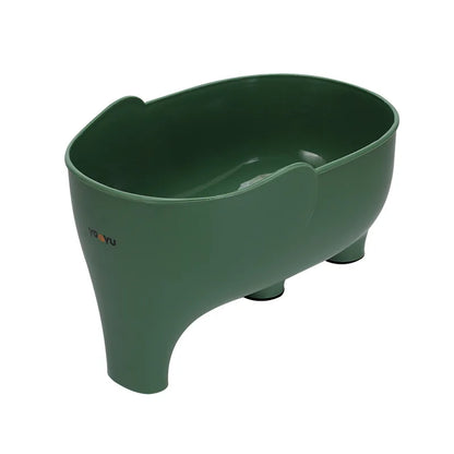 Cesta de drenagem em forma de elefante. Cesta de drenagem de cozinha multiuso. Cesta de drenagem de frutas, vegetais e verduras. Cesta de plástico resistente.
