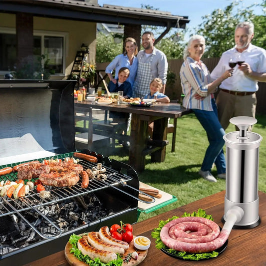 Maquina de fazer linguiça caseira. Modelo vertical. Faça sua linguiça ou salsicha na hora. Pratico. Sua cozinha agradece.