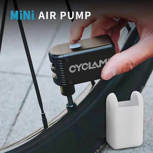 Mini bomba de ar elétrica portátil para bicicleta. Sem fio. Encher pneu. Acessórios para bicicletas.